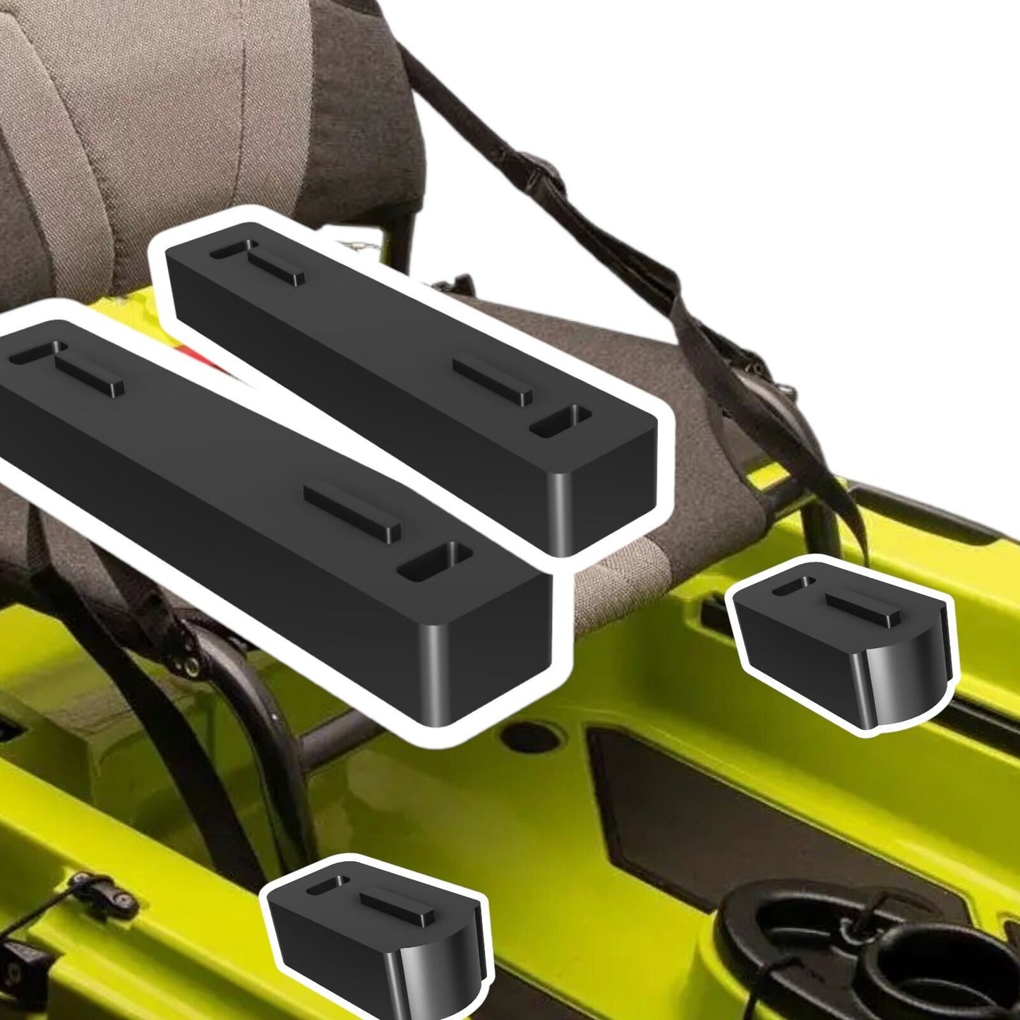 Bonafide P127 Kayak Seat Risers - Raised Height for Increased Comfort and Performance