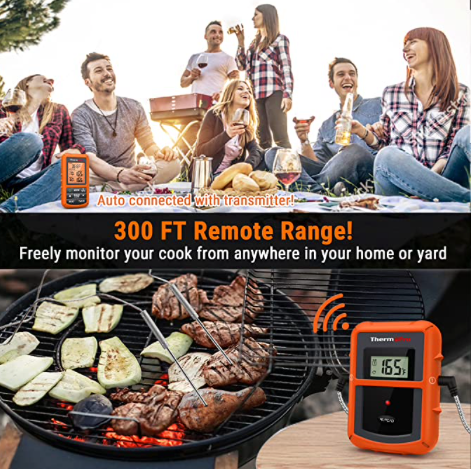 ThermoPro TP-20S Dual Probe Wireless Digital Cooking Thermometer