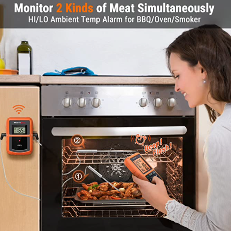 ThermoPro TP-20S Dual Probe Wireless Digital Cooking Thermometer
