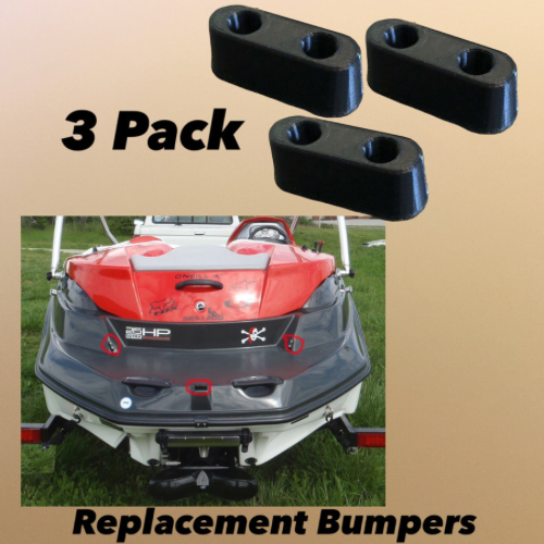 3 Pack of Seadoo Speedster 150 Bumpers 204071739 Sportster 4-Tec Replacement