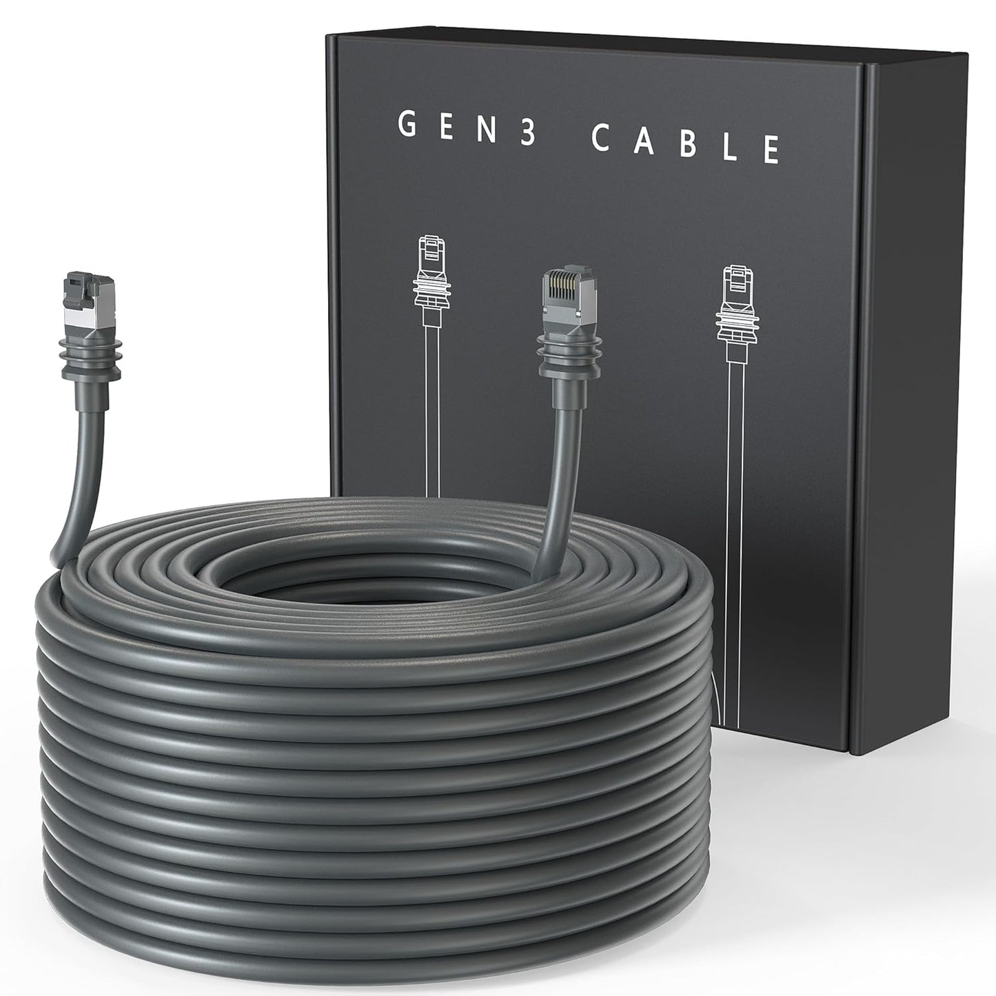 Starlink Gen 3 Replacement Cable (10m/33ft, 15m/49ft, 30m/98ft, 45m/148ft)