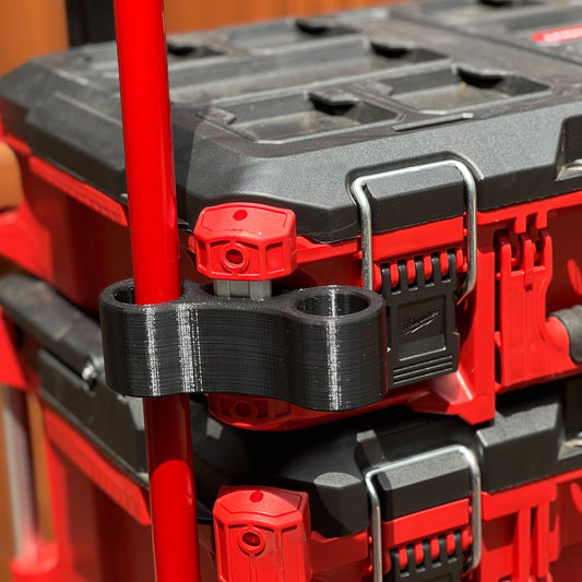 Generic Double Level Square Edge T-Square Holder (Left Side) for Milwaukee Packout, 2.64 x 1.43 inches, Plastic, Injection Molding/3D Printed Plastic, Tool Holder Generic Double Level Square Edge T-Square Holder (Left Side) for Milwaukee Packout, 2.64 x 1.43 inches, Plastic, Injection Molding/3D Printed Plastic, Tool Holder