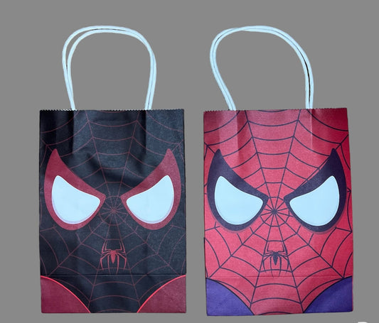 (16Pcs) Spiderman Spider-Man Goodie Bags, DC Comics Party Favor Gift Bag - Texas