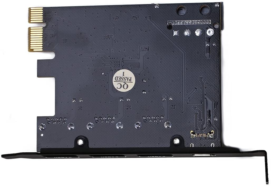 PCI-E to USB 3.0 Type C +3 Type A Expansion Card - Interface USB 3.0 4-Port Express Card Desktop with 15 pin SATA Power Connector