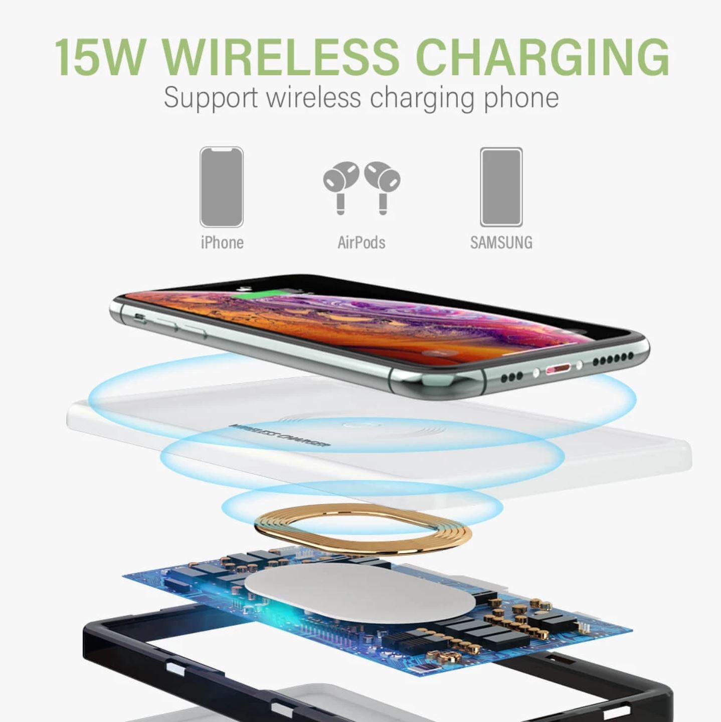 UV-C Sterilizer Box W/ Fast Wireless Charging