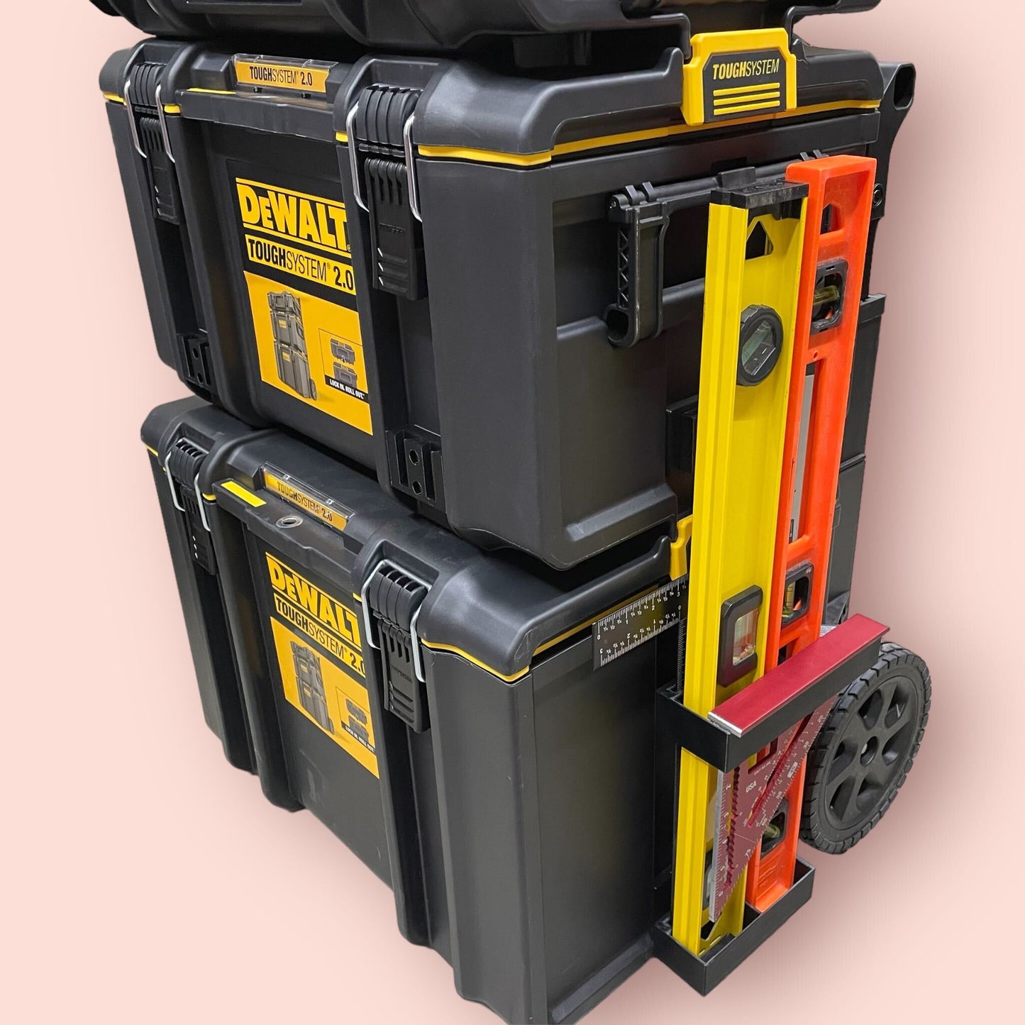 Dual Level + Square Edge + T-square Holder For Dewalt Tough Systems 2.0