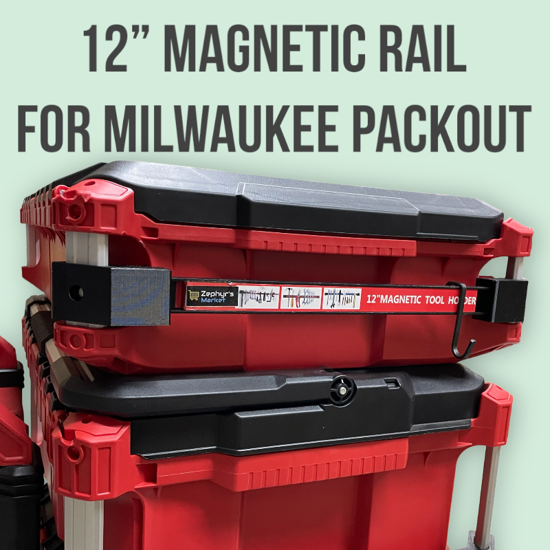12" Magnetic Rail For Milwaukee Packout