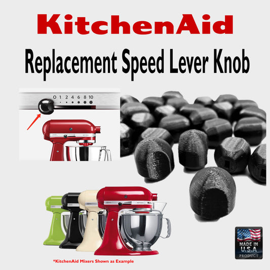 Replacement Black Speed/Lock Lever Knob For KitchenAid Mixer - New Gen