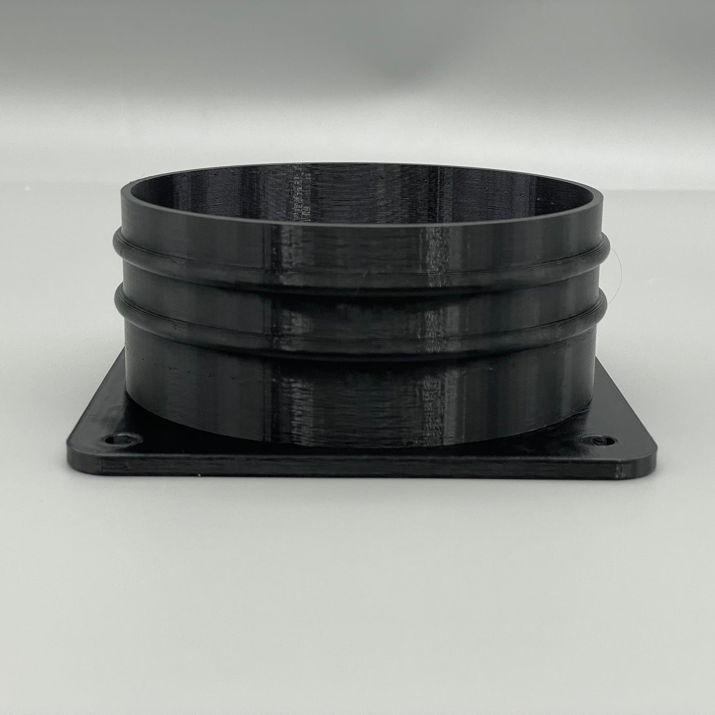 4" Duct Connector Flange PETG Plastic | Mounting Plate Hose Pipe Adaptor