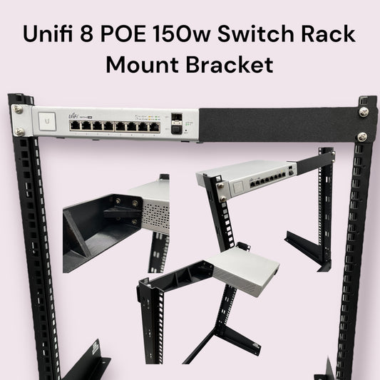 19" 1U Server Rack Mount Ubiquiti UniFi Switch 8 150W (US-8-150W)