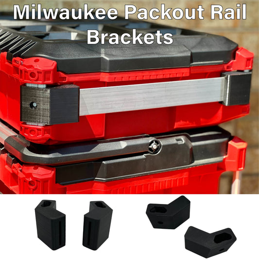 Milwaukee Packout Rail Bracket Adapter (Brackets Only)