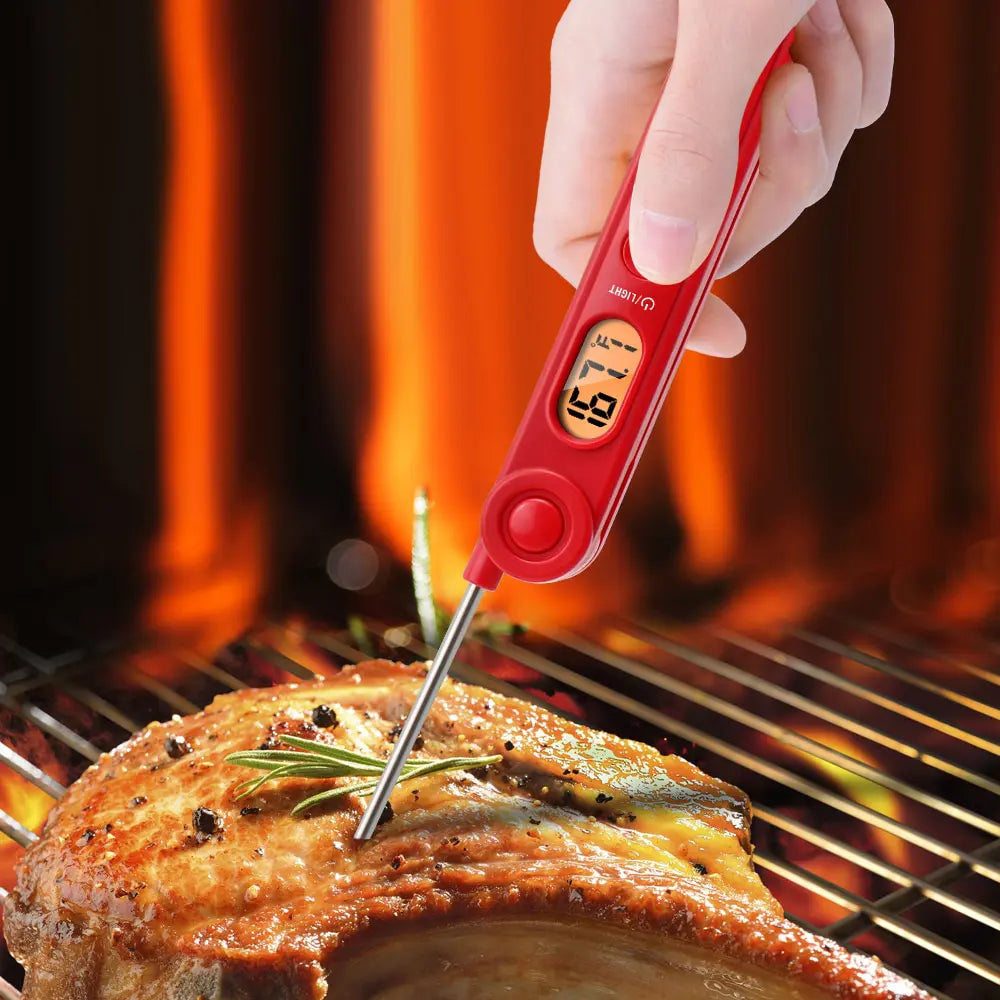 ThermoPro TP03 Digital Instant Read Meat Thermometer Ultra-Fast with Backlight and Magnet for Oil Deep Fry BBQ Grill Smoker