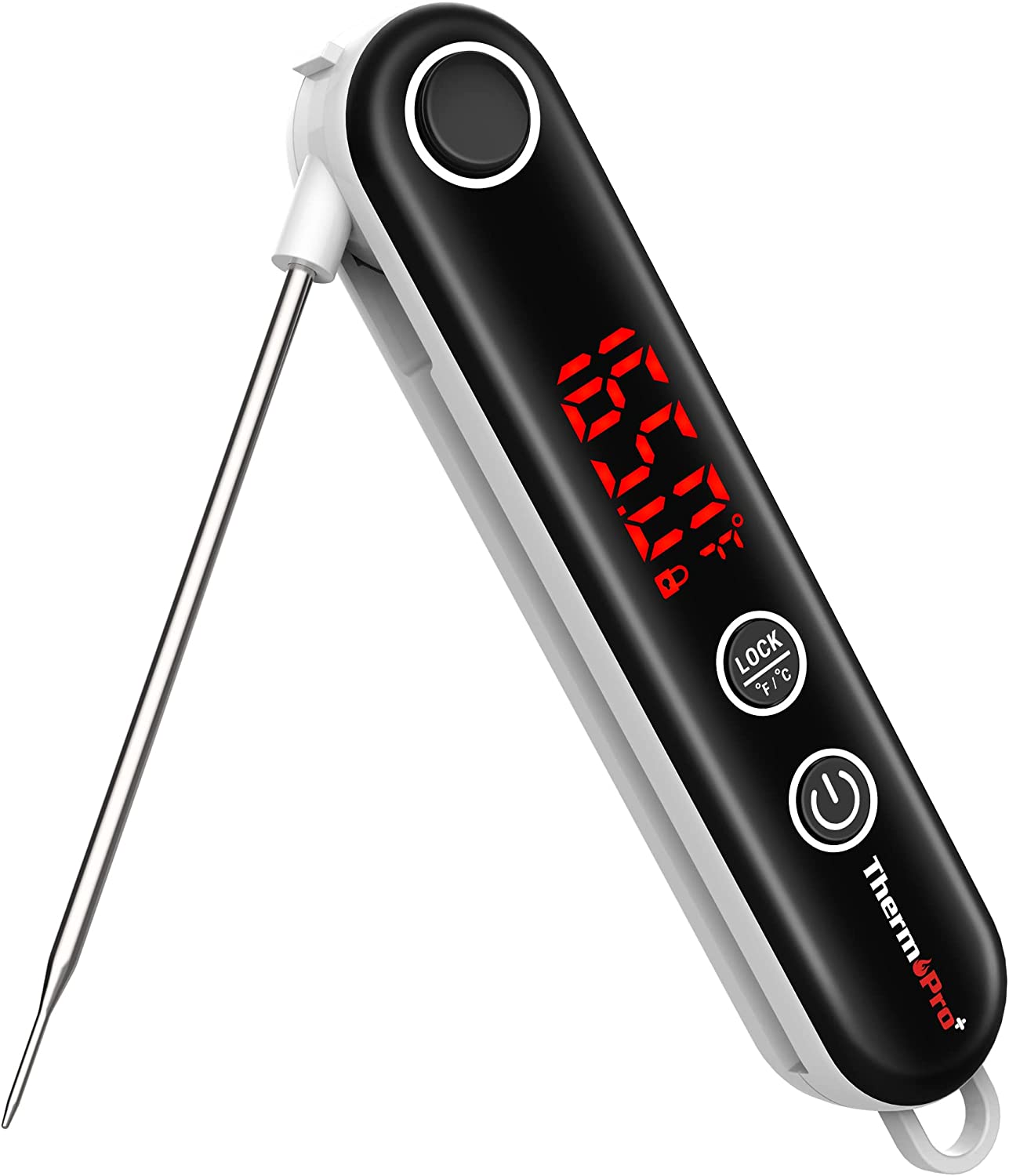 ThermoPro TP18S Digital Instant Read Kitchen Meat Thermometer with Mini LCD Display for Grill BBQ Smoker Kitchen Food Oven